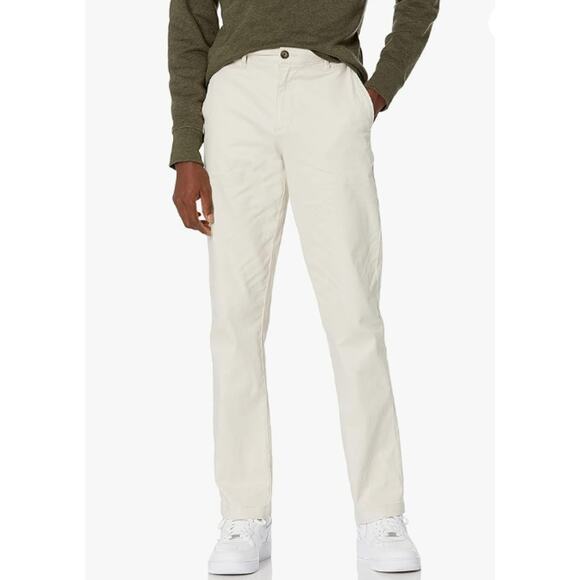 NWT Amazon Essentials Men’s Athletic-Fit Stretch Chino Pants Size 33Wx30L Stone - Picture 3 of 6